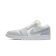 CV3043-100 Air Jordan 1 Low Sky Grey Paris White/Skygray-Footballgray