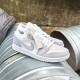 CV3043-100 Air Jordan 1 Low Sky Grey Paris White/Skygray-Footballgray