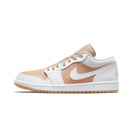 DN6999-100 Air Jordan 1 Low Tan Gum White/Tan Gum 