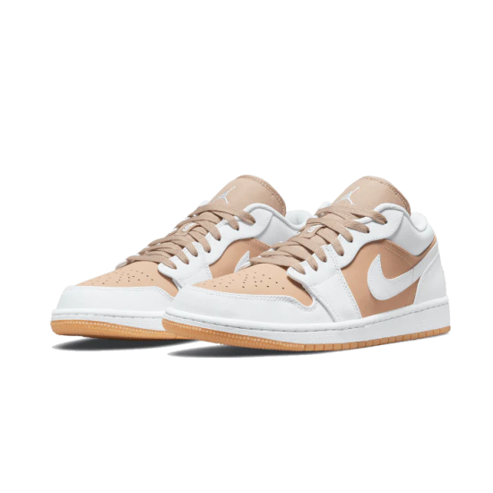 DN6999-100 Air Jordan 1 Low Tan Gum White/Tan Gum 