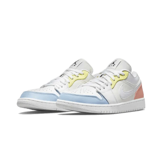 CU6909-100 Air Jordan 1 Low To My First Coach Sail/Summit White/Citron