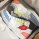 CU6909-100 Air Jordan 1 Low To My First Coach Sail/Summit White/Citron