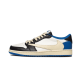 DM7866-140 Air Jordan 1 Low Travis Scott Fragment Sail/Black/Militaryblue