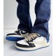 DM7866-140 Air Jordan 1 Low Travis Scott Fragment Sail/Black/Militaryblue