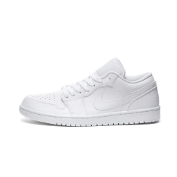 553558-130 Air Jordan 1 Low Triple White White/White/White