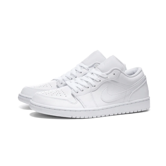 553558-130 Air Jordan 1 Low Triple White White/White/White