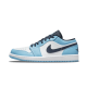 553558-144 Air Jordan 1 Low Unc (2021) University Blue/White/Navy 