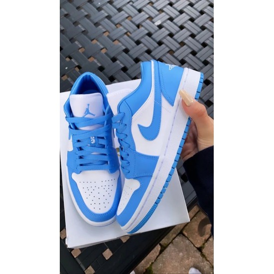 AO9944-441 Air Jordan 1 Low Unc University Blue/University Blue-White