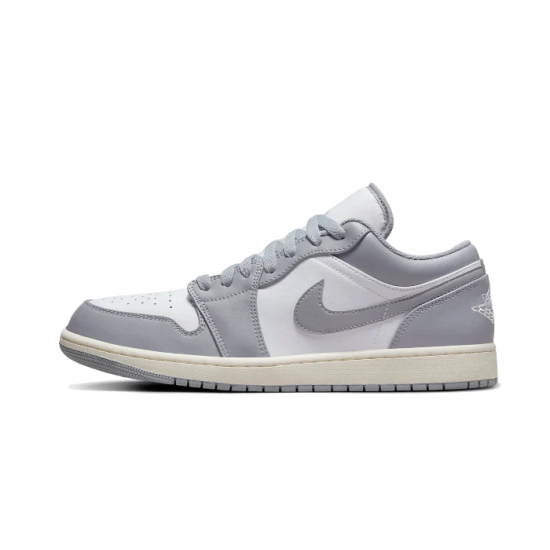 553558-053 Air Jordan 1 Low Vintage Grey Stealth/White/Sail