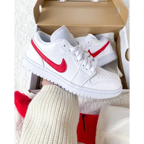 AO9944-161 Air Jordan 1 Low White University Red White/Universityred-White