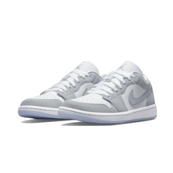 DC0774-105 Air Jordan 1 Low Wolf Grey Wolf Gray/Blue/White 