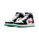 BQ6472-063 Air Jordan 1 Mid Alternate Swoosh Black/University Red-White-Lucid Green