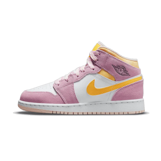 DC9517-600 Air Jordan 1 Mid Arctic Pink White/Arctic-Pink 