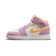 DC9517-600 Air Jordan 1 Mid Arctic Pink White/Arctic-Pink 