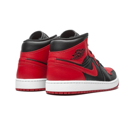 554724-074 Air Jordan 1 Mid Banned (2020) Black/University Red-Black-White