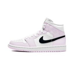 BQ6472-500 Air Jordan 1 Mid Barely Rose Barelyrose/White/Black