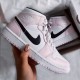 BQ6472-500 Air Jordan 1 Mid Barely Rose Barelyrose/White/Black