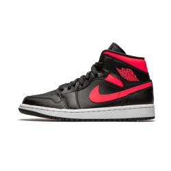 BQ6472-004 Air Jordan 1 Mid Black Siren Red Black/Sirenred-White