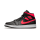 BQ6472-004 Air Jordan 1 Mid Black Siren Red Black/Sirenred-White