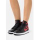 BQ6472-004 Air Jordan 1 Mid Black Siren Red Black/Sirenred-White