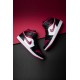 554724-066 Air Jordan 1 Mid Bred Toe Black/Gymred-White