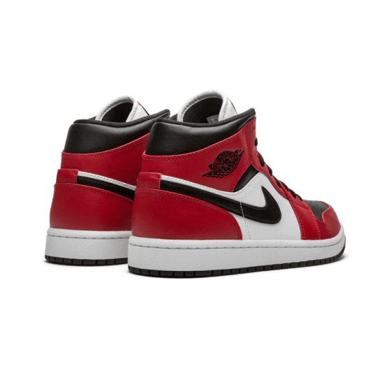 554724-069/554725-069 Air Jordan 1 Mid Chicago Black Toe Black/Gym Red-White 