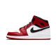 554725-173 Air Jordan 1 Mid Chicago White White/Gym-Red/Black 