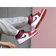 554725-173 Air Jordan 1 Mid Chicago White White/Gym-Red/Black 