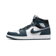 554724-411 Air Jordan 1 Mid Dark Teal Dark Teal/White-Black 