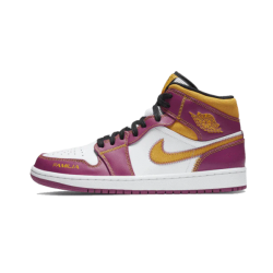 DC0350-100 Air Jordan 1 Mid Dia De Los Muertos White/Fuchsia-Orange-Black 