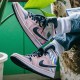 BQ6472-602 Air Jordan 1 Mid Dirty Powder Iridescent Dirtypowder/Black