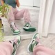 CZ0774-300 Air Jordan 1 Mid Dutch Green Dutch Green/Black/Barely Green/Arctic Pink 