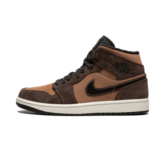 Nike Air Jordan 1 Mid Earthy Brown 