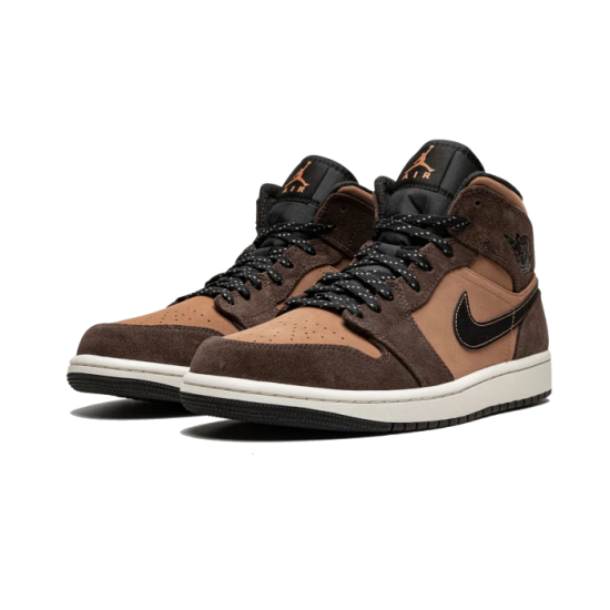 Nike Air Jordan 1 Mid Earthy Brown 