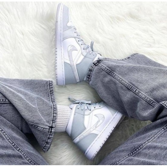 DC9035-100 Air Jordan 1 Mid Grey Camo White/Gray 