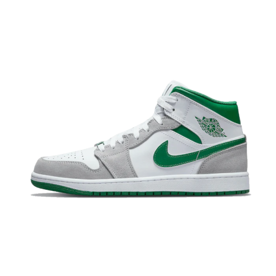 DC7294-103 Air Jordan 1 Mid Grey Green White/Pine Green/Gray 