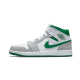 DC7294-103 Air Jordan 1 Mid Grey Green White/Pine Green/Gray 