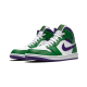 554724-300 Air Jordan 1 Mid Incredible Hulk Aloeverde/Courtpurple-White