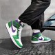 554724-300 Air Jordan 1 Mid Incredible Hulk Aloeverde/Courtpurple-White