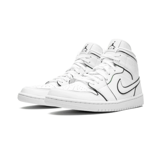 Nike Air Jordan 1 Mid Iridescent Reflective White 