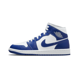 BQ6472-104 Air Jordan 1 Mid Kentucky Blue White/Blue-White 