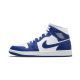 BQ6472-104 Air Jordan 1 Mid Kentucky Blue White/Blue-White 