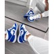 BQ6472-104 Air Jordan 1 Mid Kentucky Blue White/Blue-White 