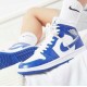 BQ6472-104 Air Jordan 1 Mid Kentucky Blue White/Blue-White 