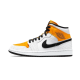 BQ6472-107 Air Jordan 1 Mid Laser Orange White/Laserorange/Black