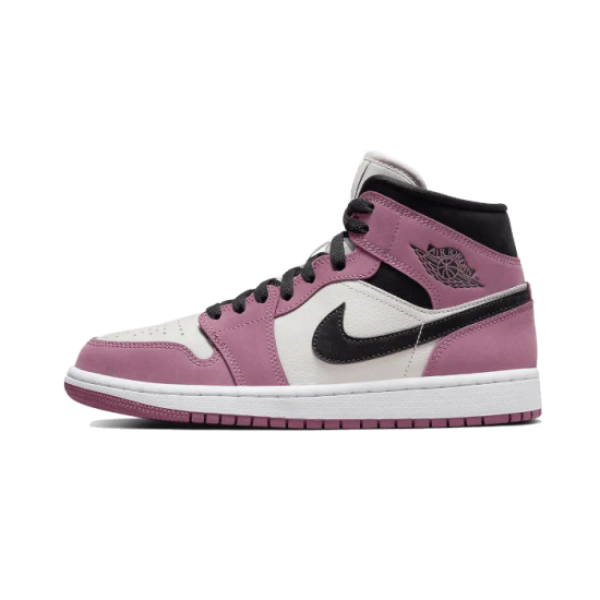 DC7267-500 Air Jordan 1 Mid Light Mulberry Light Mulberry/Light Bone/White/Black