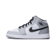 554725-092 Air Jordan 1 Mid Light Smoke Gray Light Smoke Gray/Black-White 