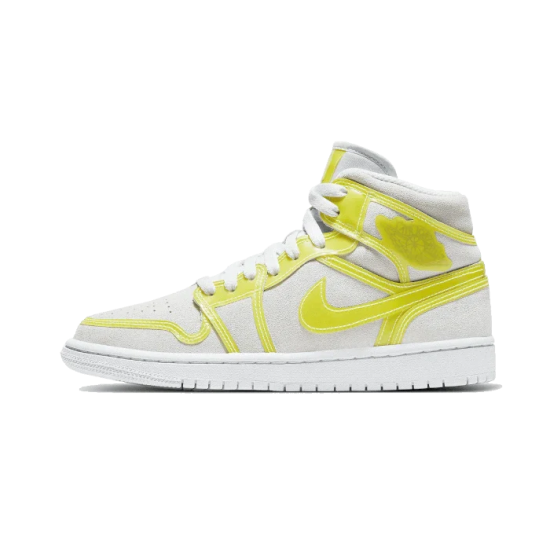 DA5552-107 Air Jordan 1 Mid Lx Opti Yellow Off White/Opti Yellow/White 