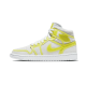 DA5552-107 Air Jordan 1 Mid Lx Opti Yellow Off White/Opti Yellow/White 