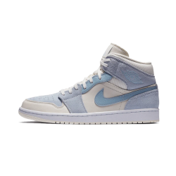 DA4666-100 Air Jordan 1 Mid Mixed Textures Blue Summitwhite/Celestineblue-White